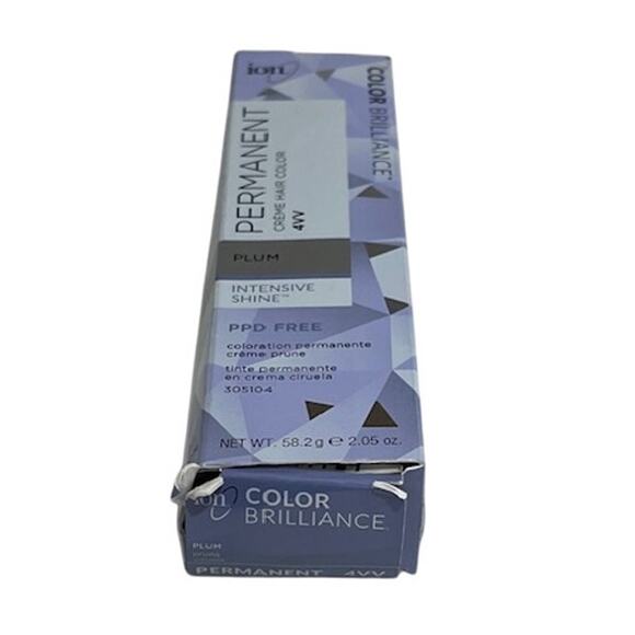 Ion Color Brilliance 4VV Plum Permanent Creme Hair Color – 2.05 oz - Picture 2 of 3